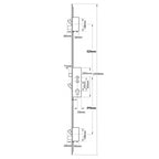 Mantis 2 Latch 3 Hooks 2 Deadbolts Double Spindle Multipoint Door Lock - Option 1 - 16mm Faceplate