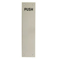 'PUSH' Finger Plate