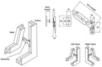 Concealed Window Restrictor 105mm Stainless Steel