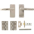 Aluminium Door Handle, Tubular Latch & Hinge Packs