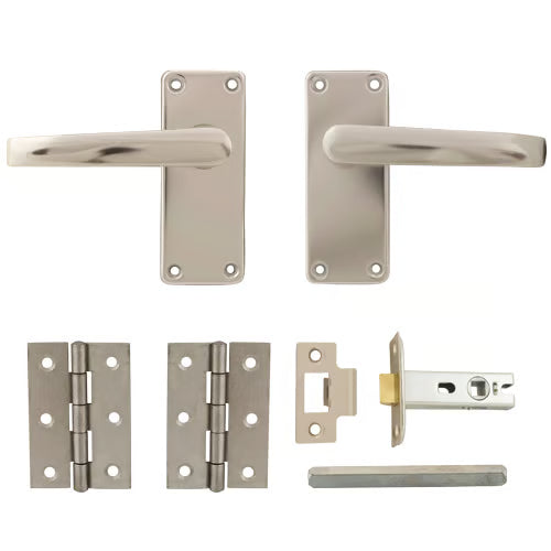Aluminium Door Handle, Tubular Latch & Hinge Packs