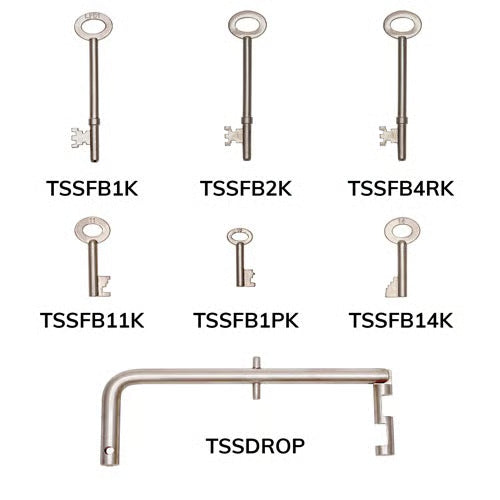 Fire Brigade Rim/Mortice & Padlock Key Set