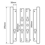 Universal Fullex Handle Set for Patio Doors - 45/52 PZ