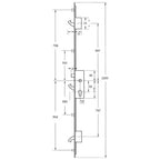 YS170 Latch 3 Hooks 4 Rollers Split Spindle Multipoint Door Lock